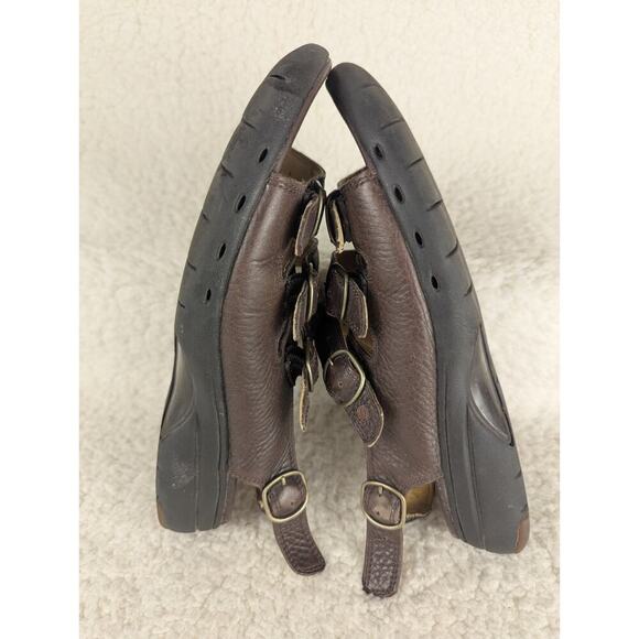 Clarks Unstructured Mocha Brown Casual Slide Shoes Sandals Women's 7.5 W - Picture 9 of 10